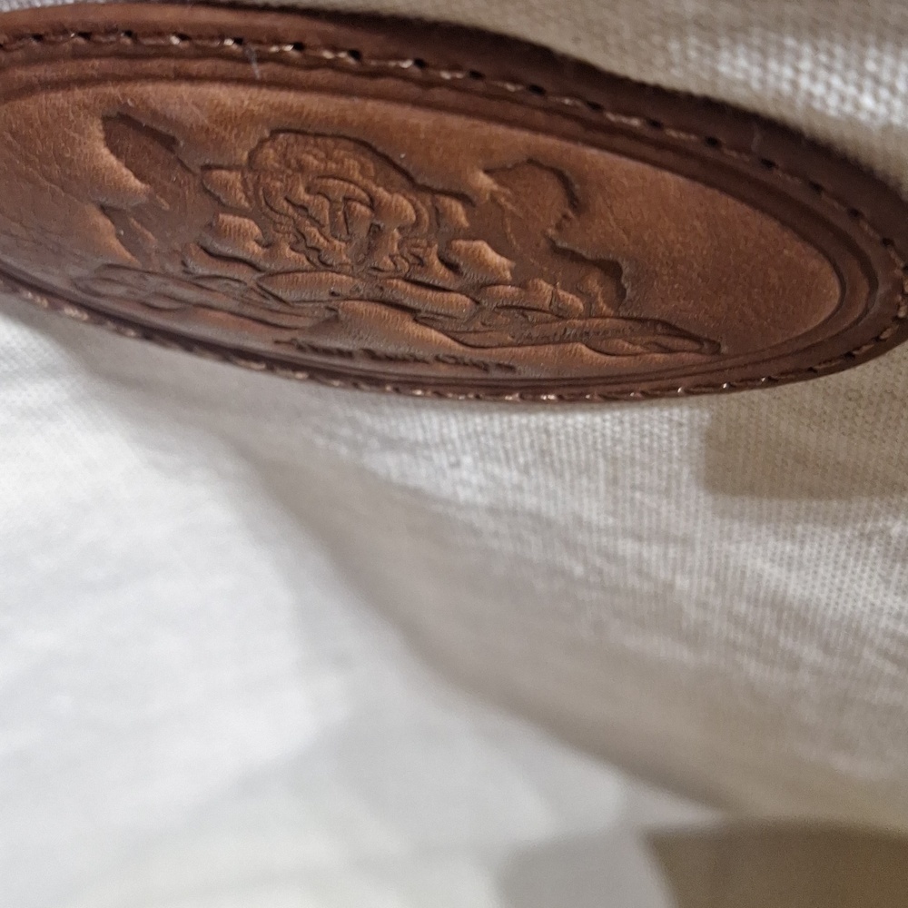 NWT New Amsterdam Leatherworks Large Brown Leather Tote/Bag - Picture 4 of 9